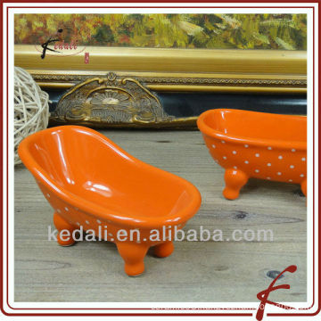 Orange Glaze Ceramic funny soap dish